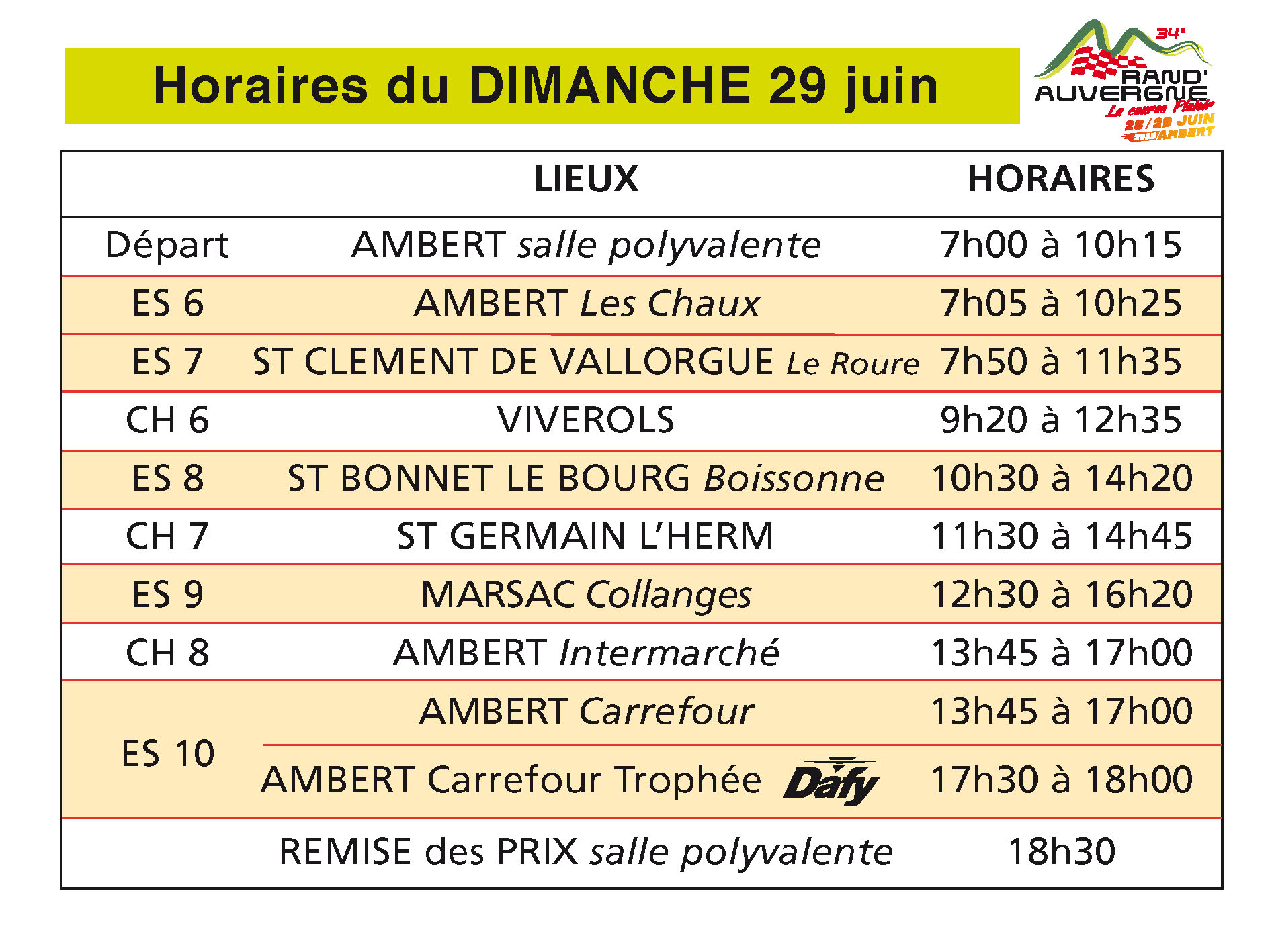 2025horaires dim