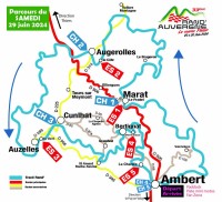 Le parcours de la 33ème Rand'Auvergne ...