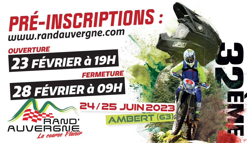 Ouverture des pré-inscriptions du 23/02 au 28/02 ...